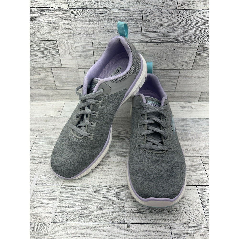 Skechers Flex Appeal 4.0 Womens Training Sneakers Shoes 149307 Grey Purple‎ 6.5